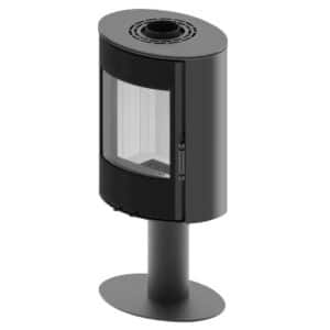 Hitze Elliptischer Freistehende Kaminofen 5 kW auf einem Bein