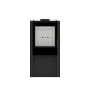 Hitze Freistehende Kaminofen 6,5 kW | Schwarz