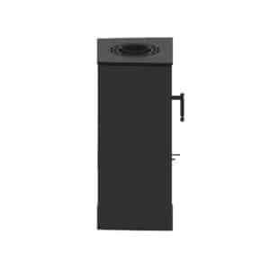 Hitze Freistehende Kaminofen 6,5 kW | Schwarz