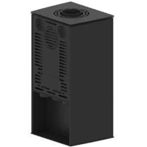 Hitze Freistehende Kaminofen 6,5 kW | Schwarz