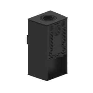 Hitze Freistehende Kaminofen 6,5 kW | Schwarz