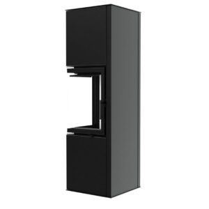 Hitze Freistehende Kaminofen 6,5 kW | Schwarz