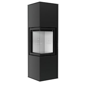 Hitze Freistehende Kaminofen 6,5 kW | Schwarz