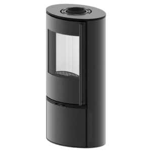 Hitze Freistehende Kaminofen 5 kW | Schwarz