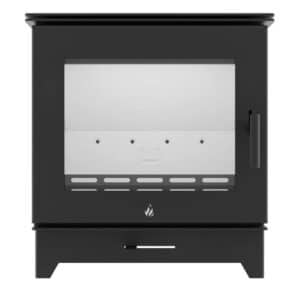 Hitze Freistehender Kaminofen 5,5 kW ohne Rost (Stahlfront)