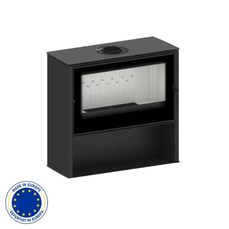 Hitze Freistehende Kaminofen 11 kW | Schwarz