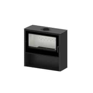 Hitze Freistehende Kaminofen 11 kW | Schwarz