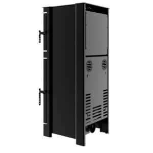 Hitze Freistehende Kaminofen mit Backofenfunktion 6,5 kW | Schwarz