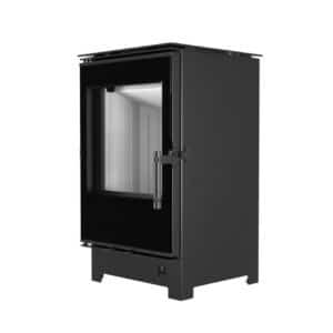 Hitze Freistehende Kaminofen 6,5 kW | Schwarz