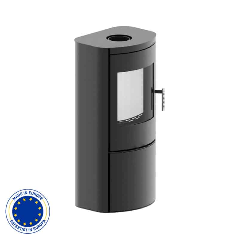 Hitze Freistehende Kaminofen 5 kW mit elliptischen Türen