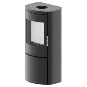 Hitze Freistehende Kaminofen 5 kW mit elliptischen Türen
