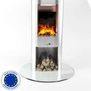 Ofenglas in Kreis ESG mit 20mm Facettenschliff | Stärke 6 – 8mm