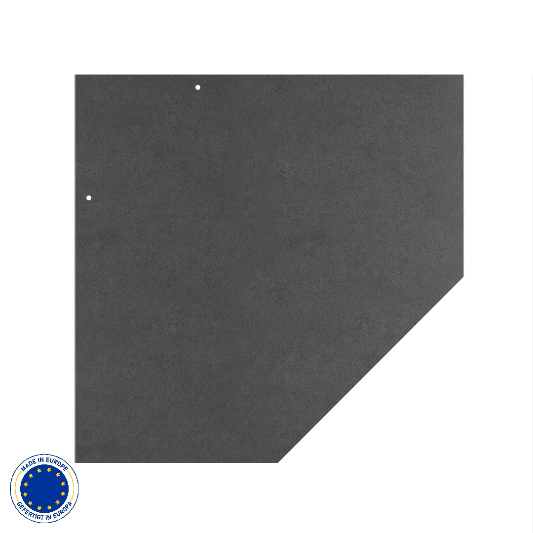 Metall Funkenschutzplatte in Fünfeck & 3 Farben | Stärke 1,5 mm
