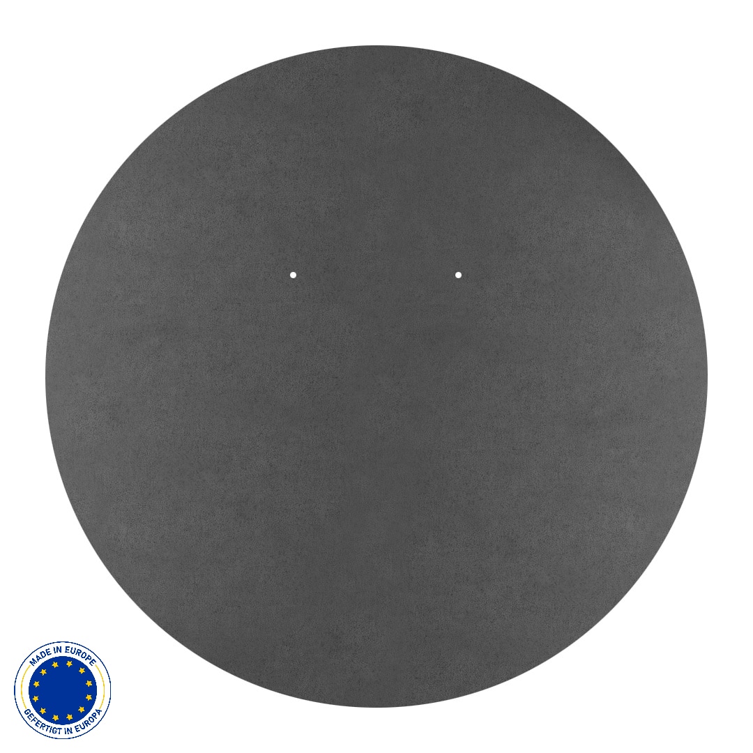 Metall Funkenschutzplatte in Kreis & 3 Farben | Stärke 1,5 mm