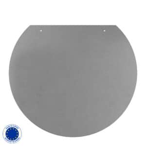 Metall Funkenschutzplatte in Kreisabschnitt & 3 Farben | Stärke 1,5 mm