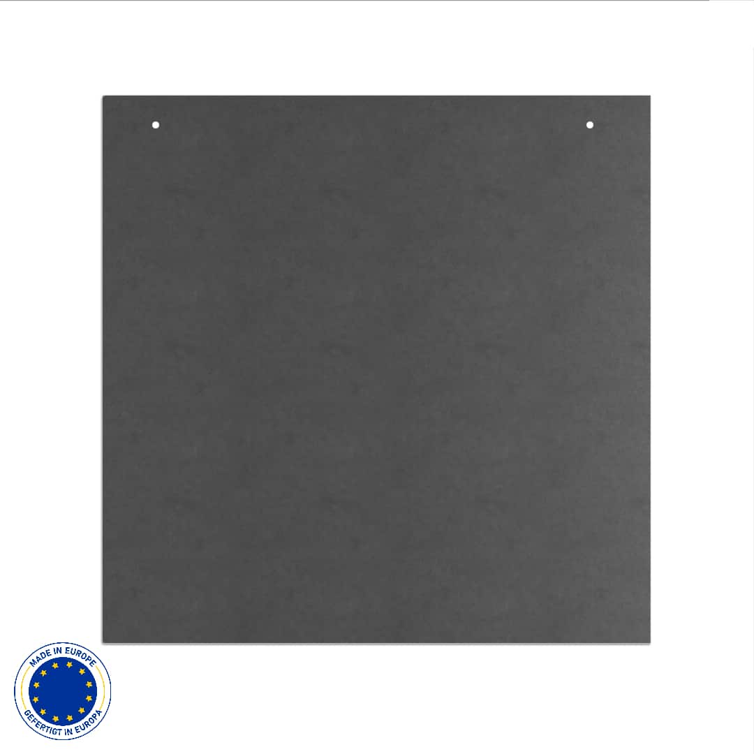 Metall Funkenschutzplatte in Quadrat & 3 Farben | Stärke 1,5 mm