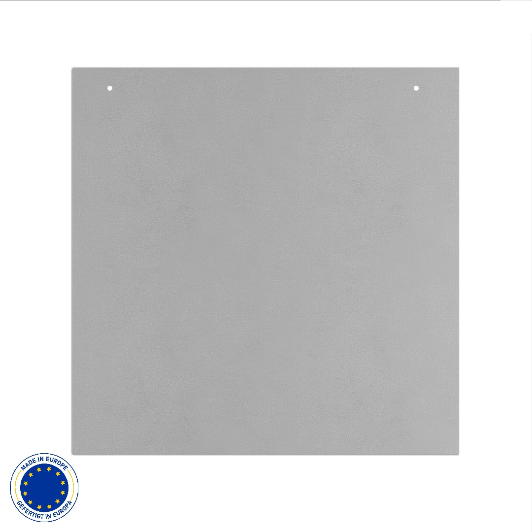 Metall Funkenschutzplatte in Quadrat & 3 Farben | Stärke 1,5 mm