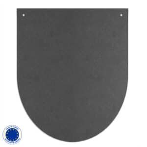 Metall Funkenschutzplatte in Rundbogen & 3 Farben | Stärke 1,5 mm