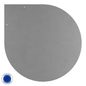 Metall Funkenschutzplatte in Tropfen & 3 Farben | Stärke 1,5 mm